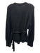 COS Size M Black Wool Blend Rib Knit Wrap Tie Waist Sweater Black / M