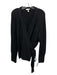 COS Size M Black Wool Blend Rib Knit Wrap Tie Waist Sweater Black / M