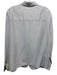 Giorgio Armani Size 12 Light Gray Silk Long Sleeve Buttons Blouse Top Light Gray / 12
