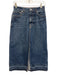 Simkhai Size XS Medium Wash Cotton Denim Front Slit Button & Zip Fly Midi Skirt Medium Wash / XS