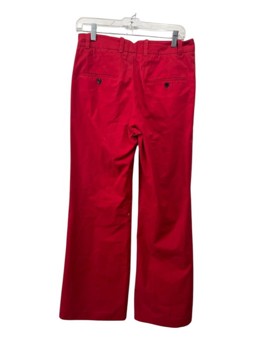 3.1 Phillip Lim Size 4 Red Cotton Low Rise Wide Leg Pants Red / 4