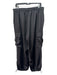 Banana Republic Size L Black Polyester Satin Cargo Elastic Waist Pants Black / L