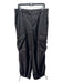 Banana Republic Size L Black Polyester Satin Cargo Elastic Waist Pants Black / L