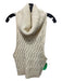 One Teaspoon Size S Cream Wool Cable Knit Cowl Neck Chunky Knit Sleeveless Top Cream / S