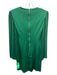 Alice + Olivia Size 2 Green Viscose Pleated Sleeves Round Neck Mini Dress Green / 2