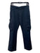 Dior Size 44 Navy Cotton Mid Rise Tapered Cargo Crop Pants Navy / 44