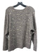 Athleta Size 1X Gray & Beige Merino Wool Blend Scoop Neck Ribbed Trim Sweater Gray & Beige / 1X