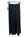 Patrizia Luca Size XS Black Polyester Elastic Waist Trouser Wide Leg Pants Black / XS