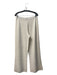 Allude Size Medium Ivory Wool Long Sleeve Stretch Waist Wide Leg Pant Set Ivory / Medium