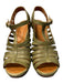 Chie Mihara Shoe Size 38 Green Leather Heel Almond Toe Ankle Strap Caged Shoes Green / 38