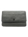 Chanel Pewter Leather Grained SHW Crossbody Wallet on a Chain Bag Pewter / Mini