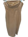 Milly Size 12 nude Sequin Midi Strapless Dress nude / 12