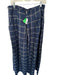 Free People Size L Navy & white Lycocell High Waist Grid Wide Leg Pants Navy & white / L