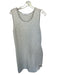 Athleta Size L Gray & White Viscose Blend Sleeveless Lines Athletic Dress Gray & White / L