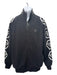 Philipp Plein Size L Black & White Cotton Zipper Men's Jacket L