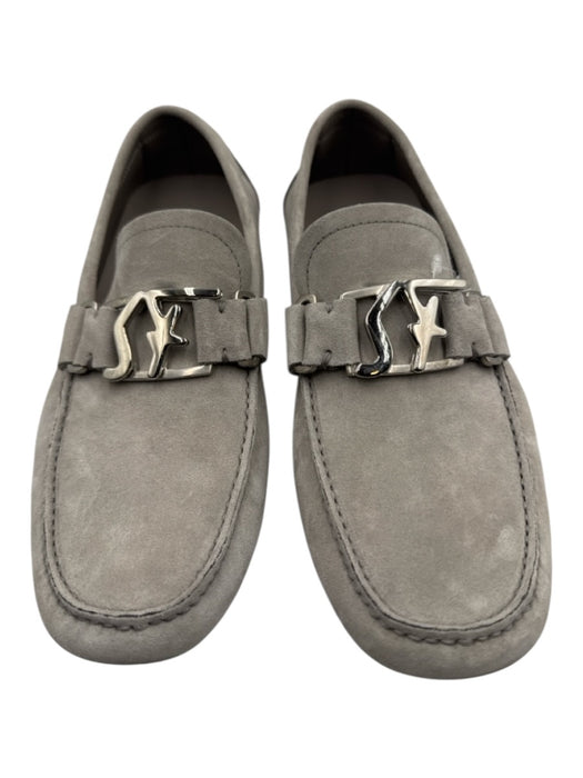 Ferragamo Shoe Size 8 Gray Suede Solid Loafer Men's Shoes Gray / 8