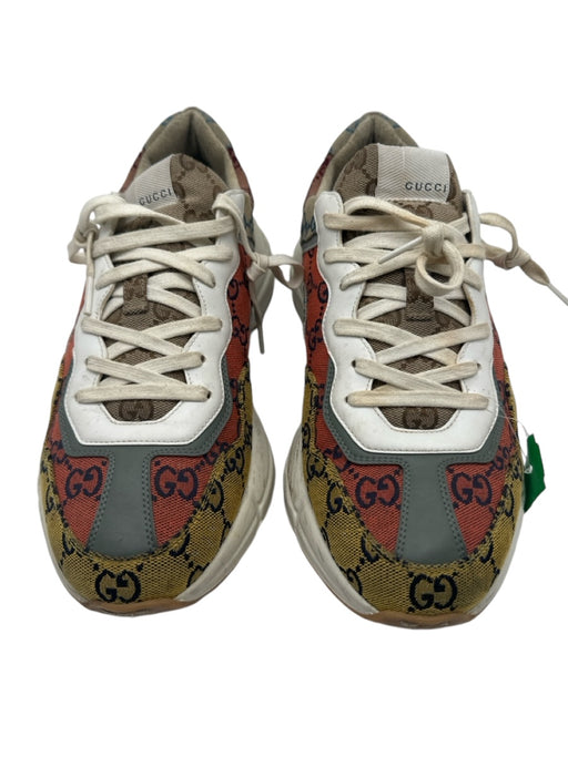 Gucci Shoe Size 9 Multi Canvas logo Sneaker Men's Shoes 9