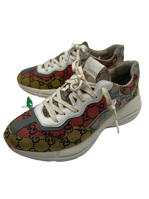 Gucci Shoe Size 9 Multi Canvas logo Sneaker Men's Shoes 9