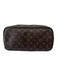 Louis Vuitton Brown Print Coated Canvas Monogram Leather Strap Tote Bag Brown Print / MM