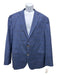 Miller Brothers Blue & Brown Wool Plaid 2 Button Men's Blazer Blue & Brown / 48L