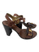 Dolce & Gabbana Shoe Size 37.5 Brown & Gold Leather Gold hardware Sandal Pumps Brown & Gold / 37.5