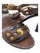 Dolce & Gabbana Shoe Size 37.5 Brown & Gold Leather Gold hardware Sandal Pumps Brown & Gold / 37.5