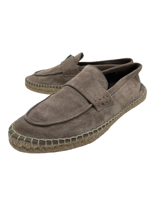 Vince Shoe Size 7.5 Taupe Gray Suede Almond shape Penny Loafer Espadrille Taupe Gray / 7.5