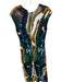 Marie Oliver Size XS Teal & Tan Viscose Cap Sleeve Tie Dye Maxi Dress Teal & Tan / XS
