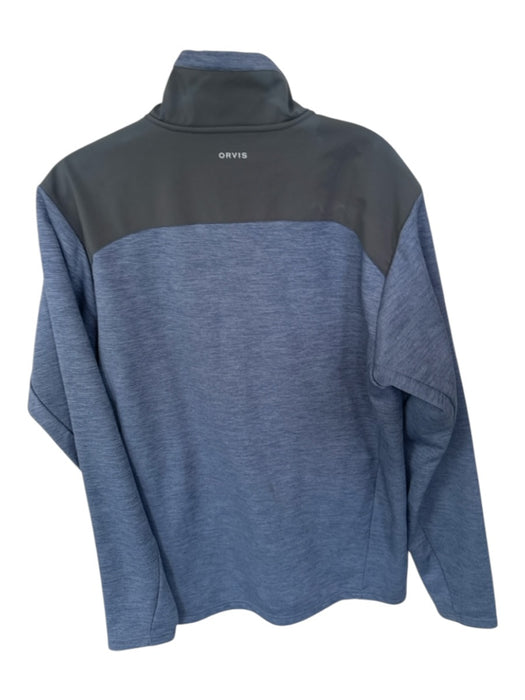 Orvis Size M Blue & Gray Polyester full zip Athletic Men's Jacket Blue & Gray / M