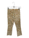 Mother Size 27 Tan & White Cotton Blend High Waist Animal Print Bootcut Jeans Tan & White / 27