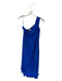 Crosby Size 4 Electric Blue Polyester One Shoulder Slit Maxi Dress Electric Blue / 4