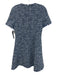 Rickie Freeman for Teri Jon Size 8 Blue Polyester Blend Boucle Fit & Flare Dress Blue / 8