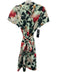 Rickie Freeman for Teri Jon Size 6 Green, Red, Pink Cotton Floral Dress Green, Red, Pink / 6