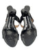 Staud Shoe Size 39 Black Satin Leather Lining Bow Double Strap Sandals Black / 39