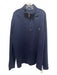 Polo Size 2XLT Navy Cotton Solid Quarter Zip Men's Sweater 2XLT