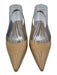 Stuart Weitzman Shoe Size 6.5 Nude Beige Patent Leather Pointed Toe Pumps Nude Beige / 6.5