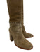 Tory Burch Shoe Size 6.5 Olive Brown Suede Whipstitching Knee High Boots Olive Brown / 6.5