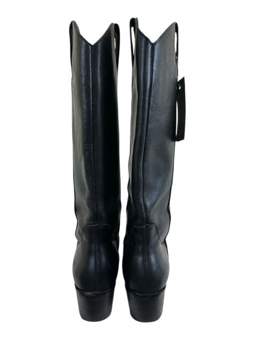 Dingo Shoe Size 6.5 Black Leather Block Heel Knee High Western Boots Black / 6.5