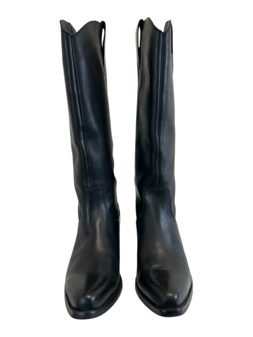 Dingo Shoe Size 6.5 Black Leather Block Heel Knee High Western Boots Black / 6.5