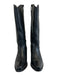 Dingo Shoe Size 6.5 Black Leather Block Heel Knee High Western Boots Black / 6.5