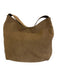 Tory Burch Light Brown Suede Logo Whipstitch Hobo Shoulder Bag Bag Light Brown / M/L