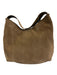 Tory Burch Light Brown Suede Logo Whipstitch Hobo Shoulder Bag Bag Light Brown / M/L