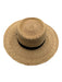 Beige & Black Palm Straw Woven Ribbon Wide Brim Sun Hat Beige & Black / 7