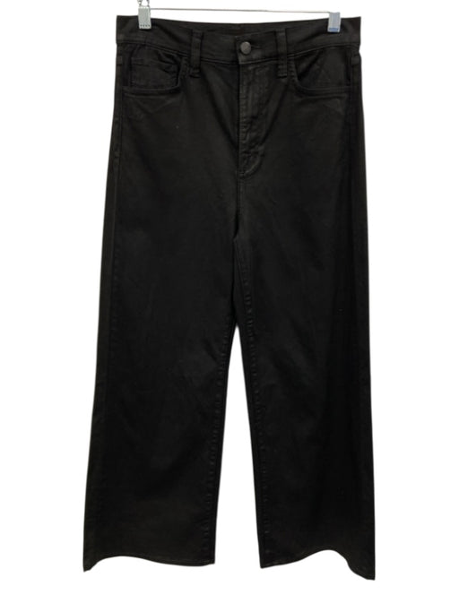 Joe's Size 28 Black Cotton Blend Coated Denim Shimmer Button & Zip Fly Jeans Black / 28