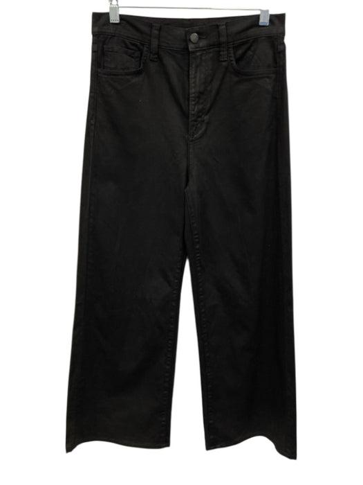 Joe's Size 28 Black Cotton Blend Coated Denim Shimmer Button & Zip Fly Jeans Black / 28