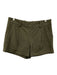 Diane Von Furstenberg Size 4 Army Fatigue Green Cotton Blend Boucle Shorts Army Fatigue Green / 4