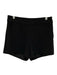 Marie Oliver Size 4 Black Polyester Side Zip Patch Pocket Mini Shorts Black / 4