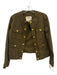 My Anorak Size XS Olive & Multi Nylon Camo Sleeveless Zip Front Vest Olive & Multi / XS