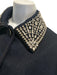 Veronica Beard Size XS/S Dark Wash Cotton Button Front Embellished Jacket Dark Wash / XS/S