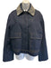 Veronica Beard Size XS/S Dark Wash Cotton Button Front Embellished Jacket Dark Wash / XS/S
